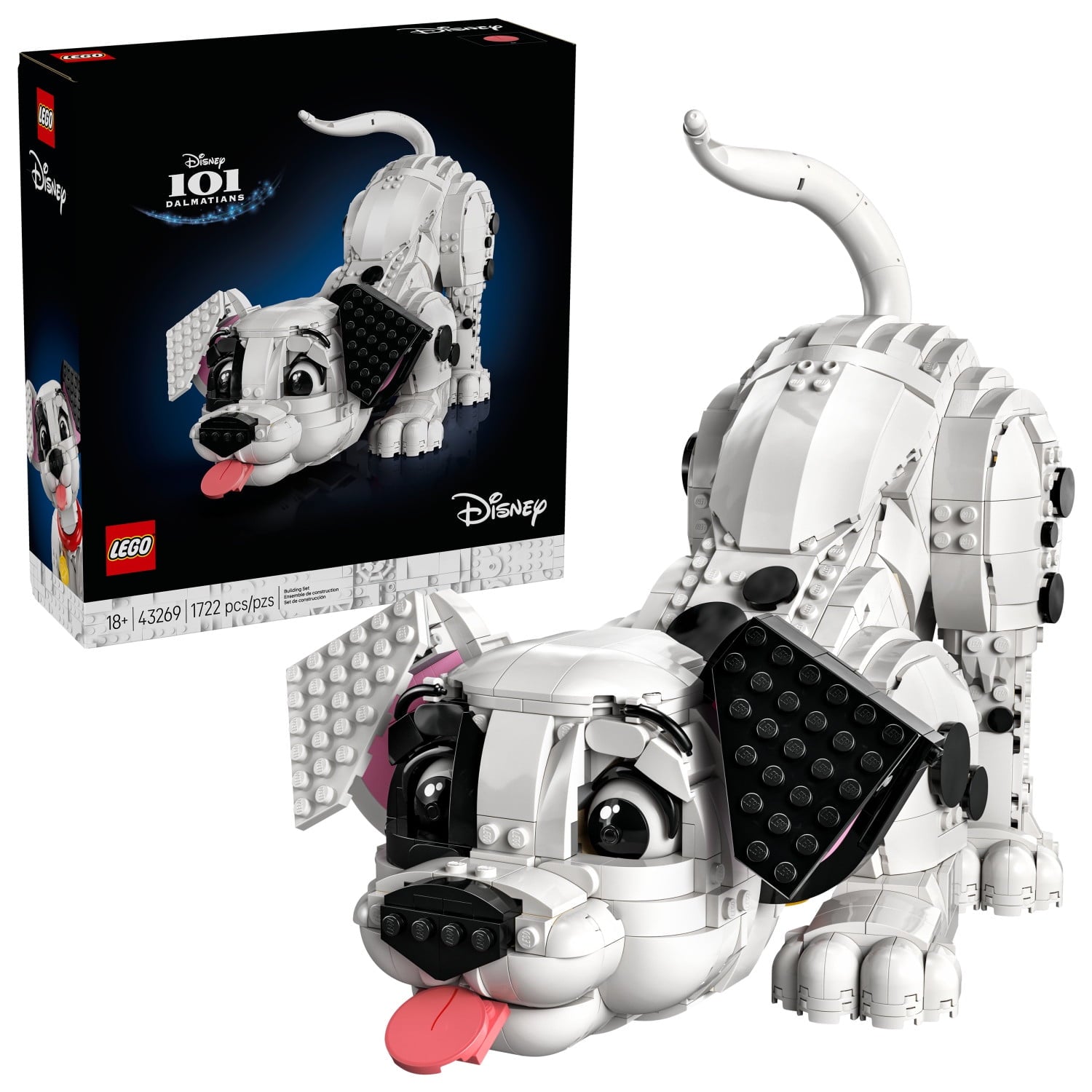 LEGO Disney 101 Dalmatians Puppy Building Set for Adults - Collectible DIY Kit for Movie Fans 18+ - Build Patch, Penny, Rolly or a Custom Pup - Gift Idea for Dog Lovers and Craft Enthusiasts - 43269